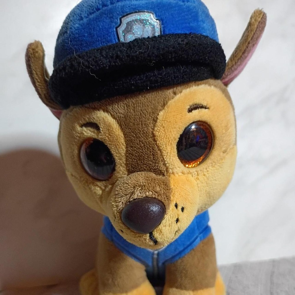 Ty Beanie Boos Paw Patrol Chase Plush Police Dog 6 inch Toy